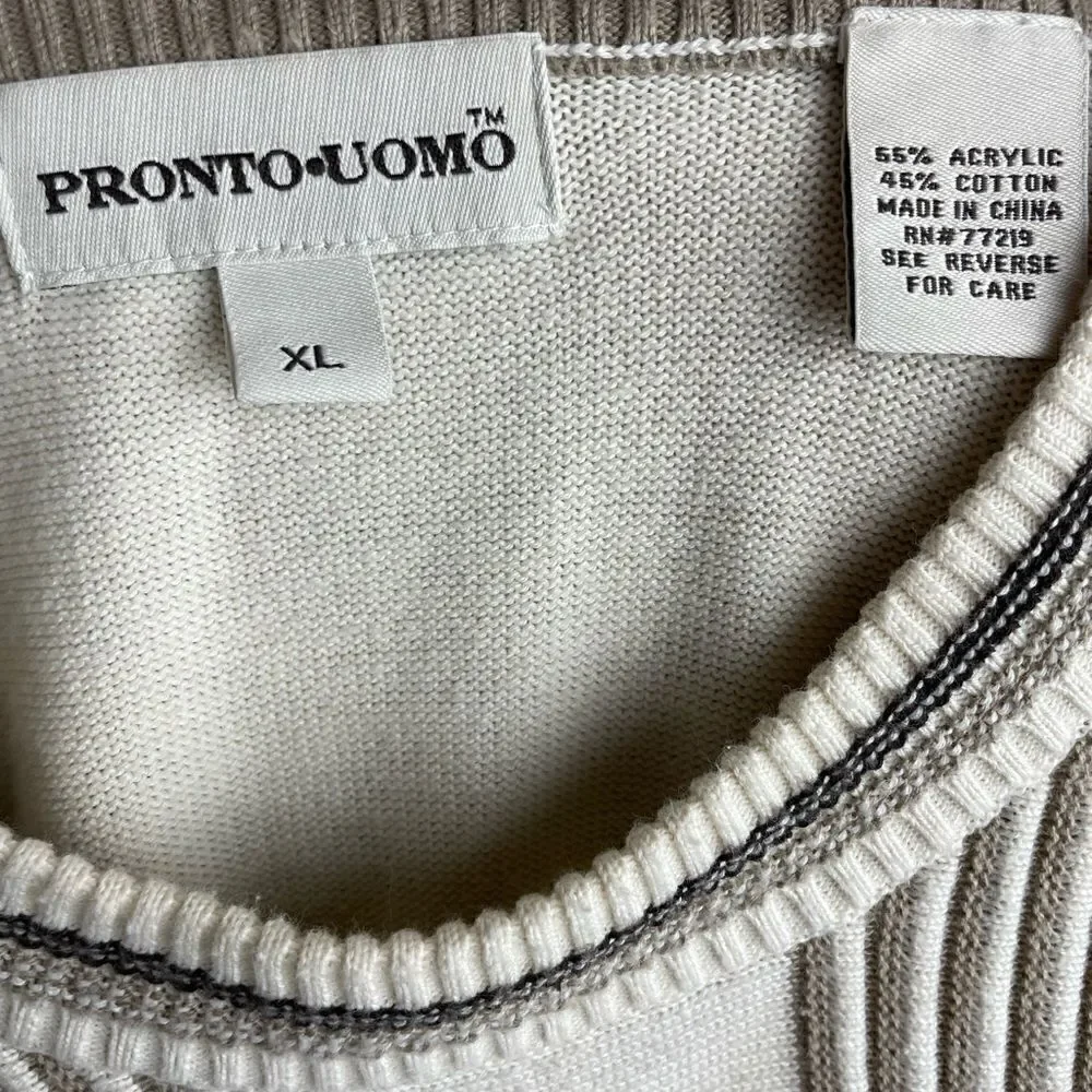 Pronto Uomo Crew Neck Sweater Size XL EUC